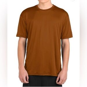 NEW WSI MICROTECH ™ LOOSE FIT SHORT SLEEVE SHIRT size: XL Color Burnt Orange